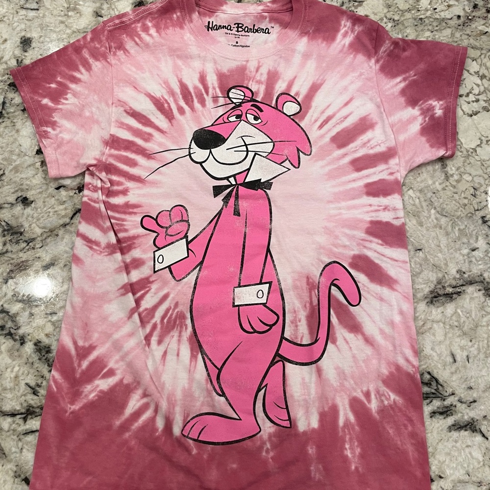 The Pink Panther tie dye tee